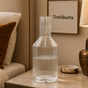 1.5L Flower-Shaped Ribbed Bedside Decanter