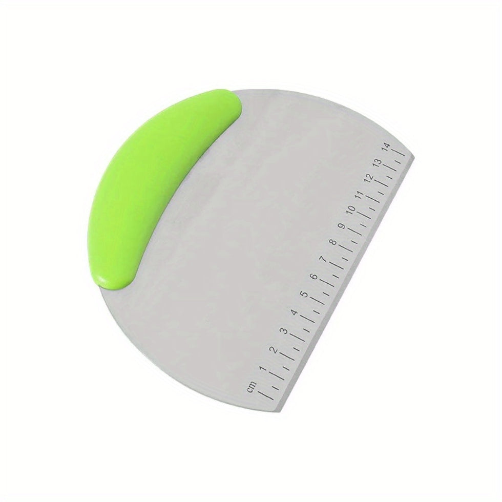Stainless Steel Pastry Scraper & Dough Cutter with Measuring Scale