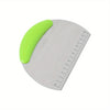 Stainless Steel Pastry Scraper & Dough Cutter with Measuring Scale