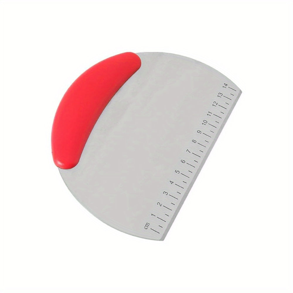 Stainless Steel Pastry Scraper & Dough Cutter with Measuring Scale