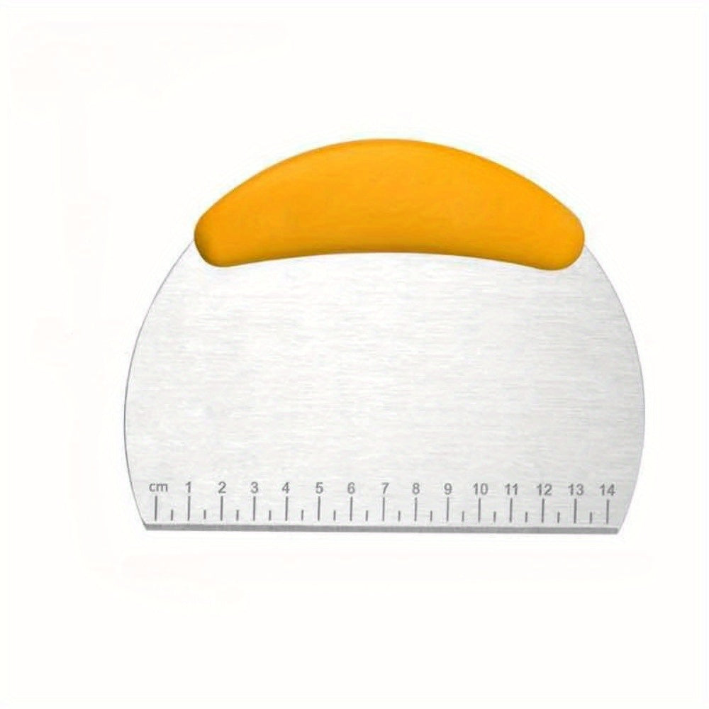 Stainless Steel Pastry Scraper & Dough Cutter with Measuring Scale