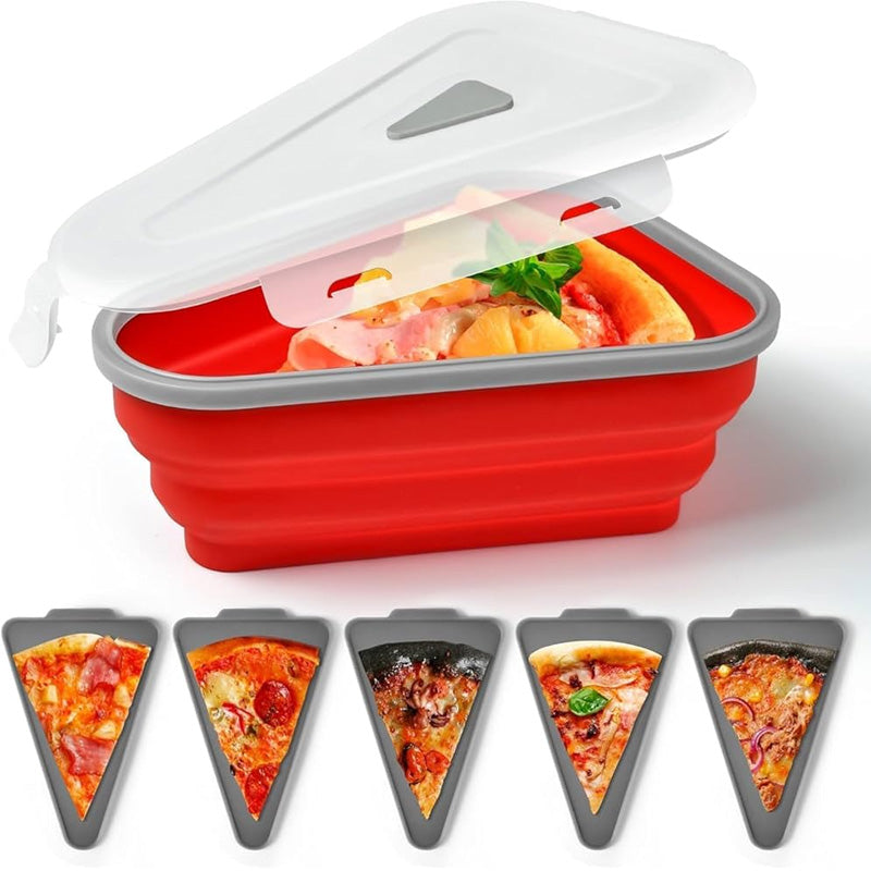 Collapsible Pizza Container with 5 Trays