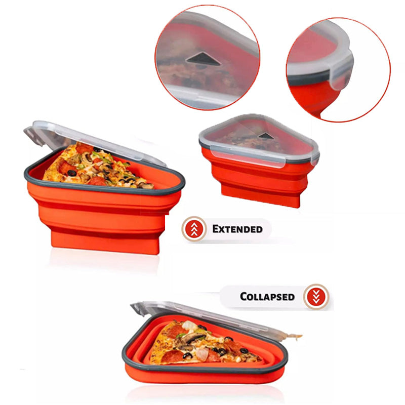 Collapsible Pizza Container with 5 Trays