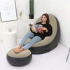 Inflatable Beanbag Sofa Chair with Footrest & Backrest