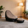 Inflatable Beanbag Sofa Chair with Footrest & Backrest