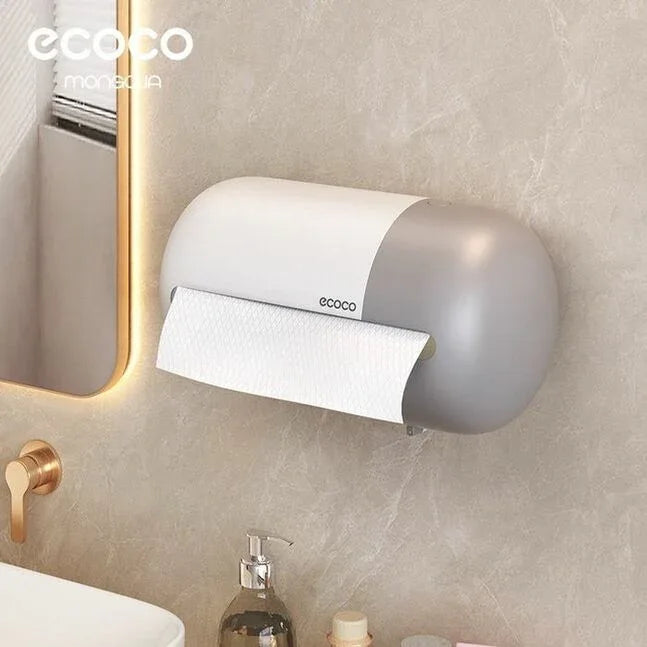 Ecoco وال ماونٹڈ ٹشو ہولڈر - خلائی بچت کا ڈیزائن