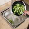 Stainless Steel Oval Colander with Fine Mesh & Expandable Handles
