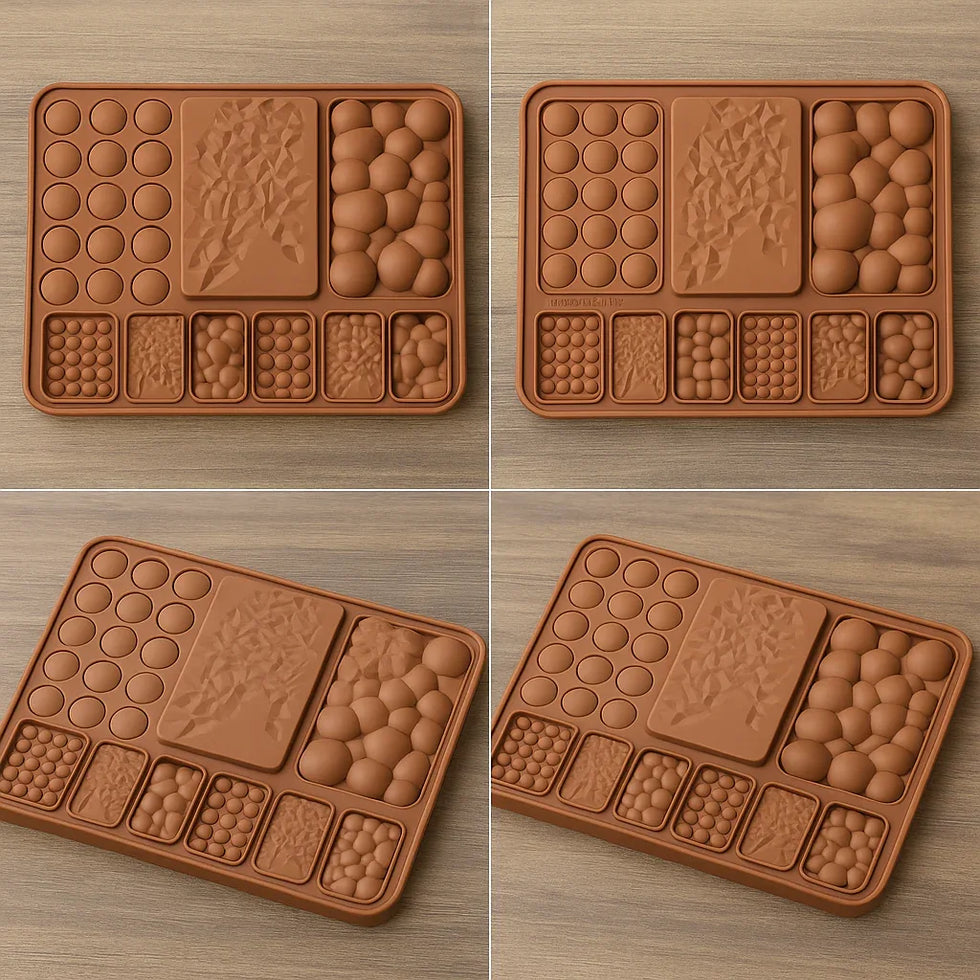 Chocolate Design Silicone Mold – Non Stick & Reusable - Clarify.pk