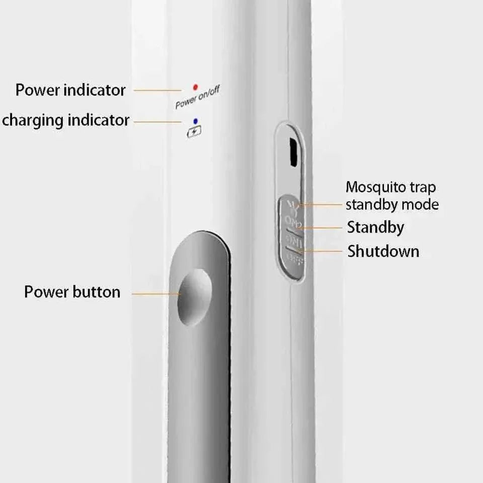 2 in 1 Electric Mosquito Killer Racket Lamp for Indoor and Outdoor Use - Clarify.pk