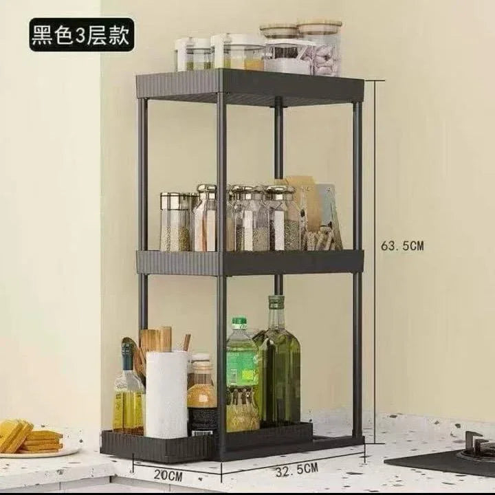 Multi-Functional Kitchen Spice Rack & Under-Sink Organizer - Clarify.pk