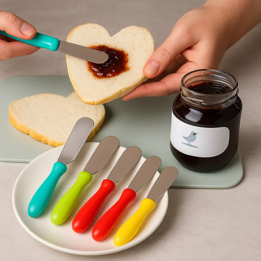 6pcs Stainless Steel Butter Knife Set – Smooth Spreaders - Clarify.pk