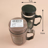 Minimalist Glass Tumbler with Bamboo Lid & Glass Straw (Random Color)