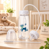 Hands-Free Baby Bottle Feeder with Flexible Tube & Silicone Nipple – Anti-Colic Feeding System