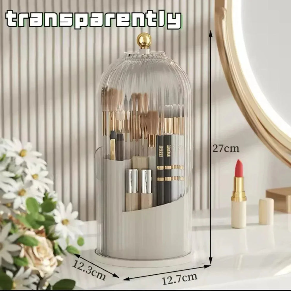 Acrylic Makeup Brush Organizer - Stylish Holder for Your Beauty Tools - Clarify.pk