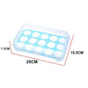 Transparent 15 Grid Egg Storage Box for Fridge Organization and Freshness Preservation - Clarify.pk