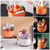 360° Rotating Makeup Brush Organizer - Stylish Desktop Storage Solution - Clarify.pk