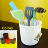 Floral Circular Storage Basket - Elegant Home Organizer