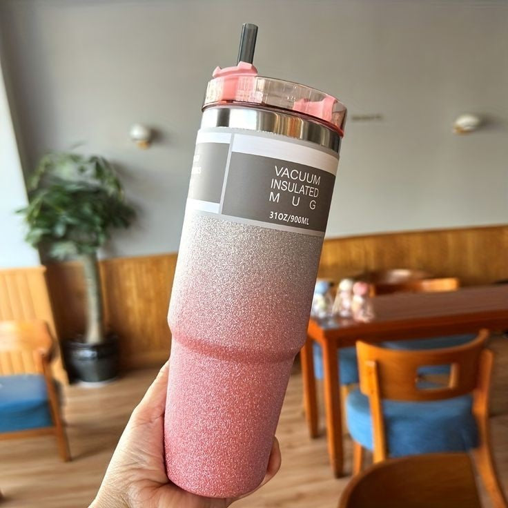 Glitter Tumbler - Premium Stainless Steel Drinkware (Random Colors)