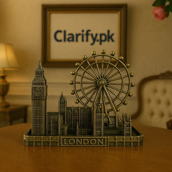 Metal Tower Statue – London Themed Bronze Building Model - Clarify.pk