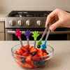 Colorful Silicone Food Clip with Stainless Steel Handle - Clarify.pk