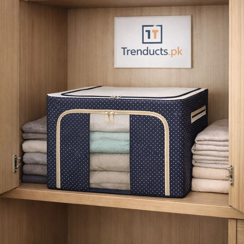 66L Foldable Large Storage Organizer – Printed Design
