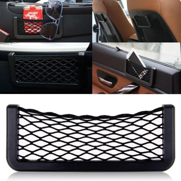 Car Seat Storage Net – Phone & Pocket Organizer