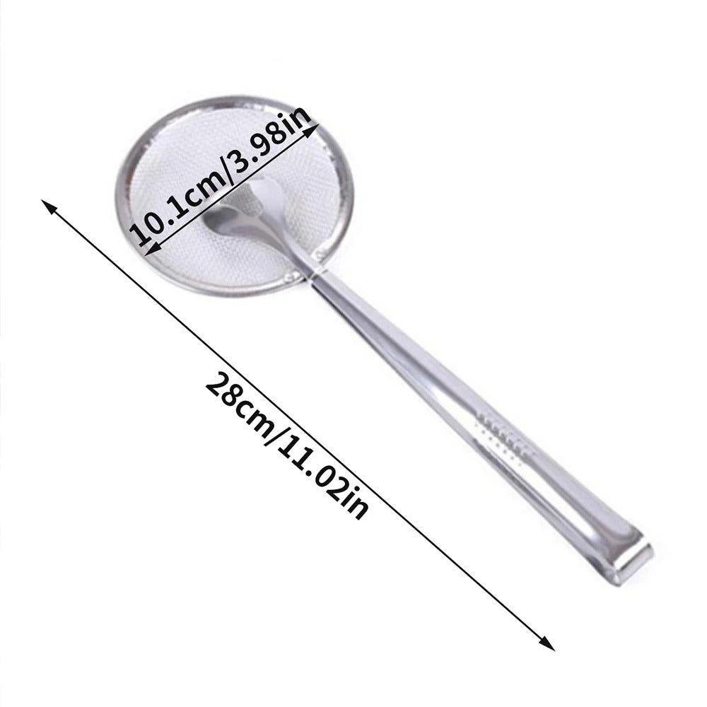 2-in-1 Frying Tong Strainer – Precision Oil Drainage Tool NC