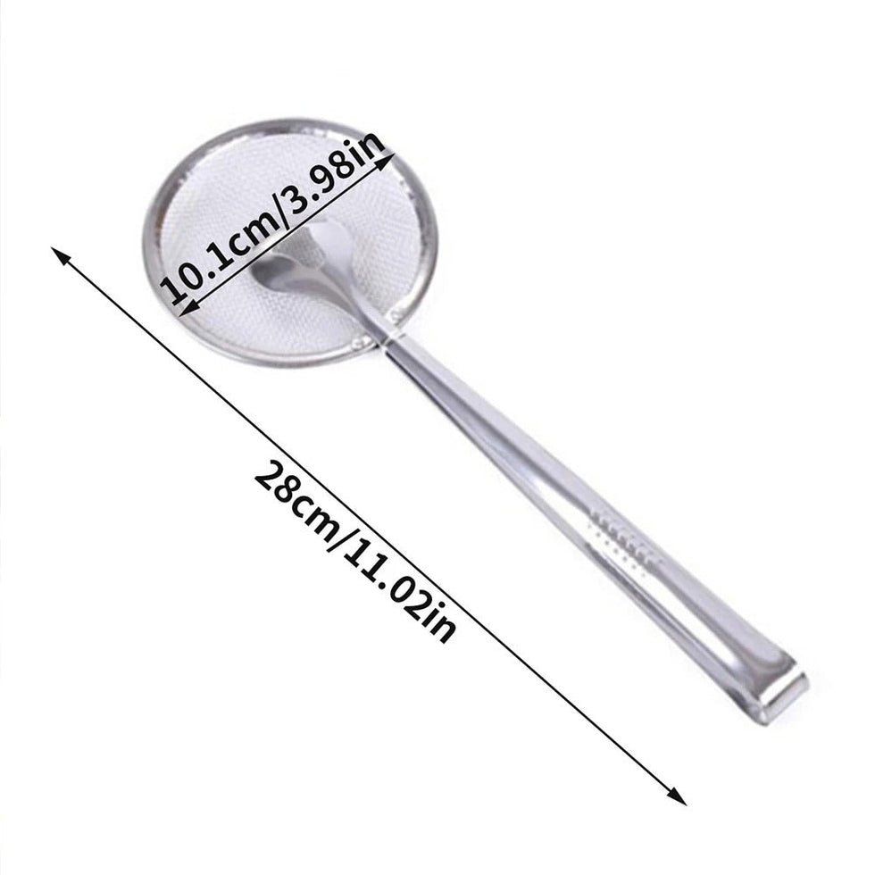 2-in-1 Frying Tong Strainer – Precision Oil Drainage Tool NC