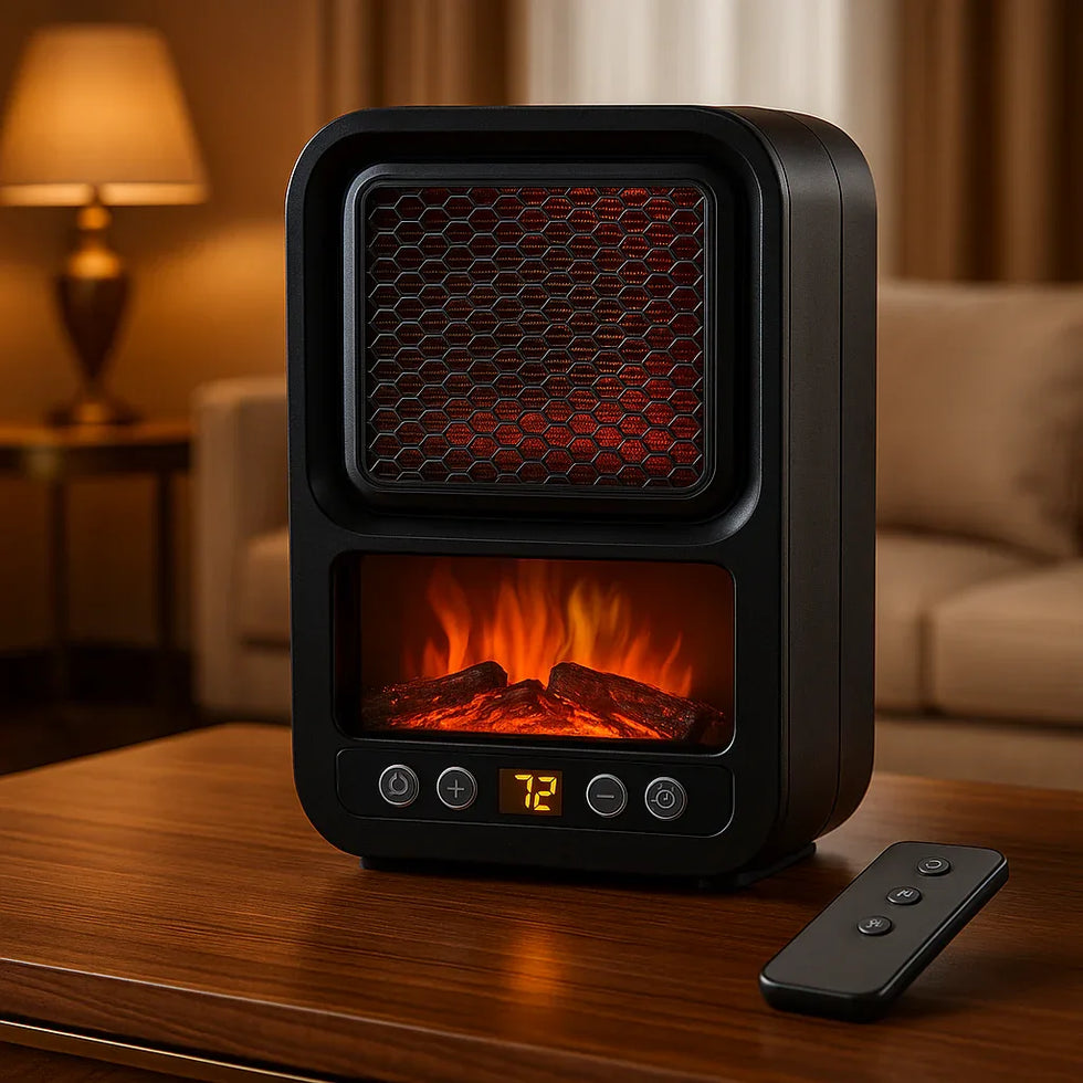 الیکٹرک فین ہیٹر - 800W کمپیکٹ گرم ہوا