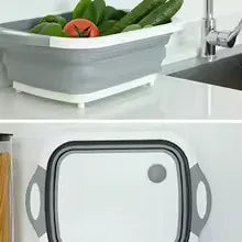2 in 1 Cutting Board and Foldable Wash Basin