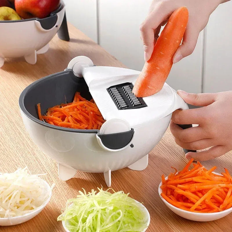 2 in 1 Kitchen Mandoline Grater with Bowl