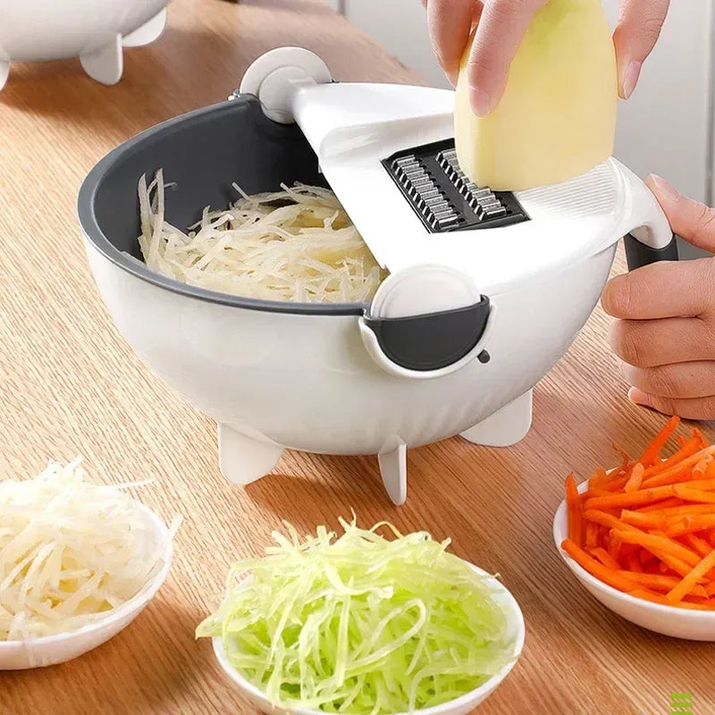 2 in 1 Kitchen Mandoline Grater with Bowl