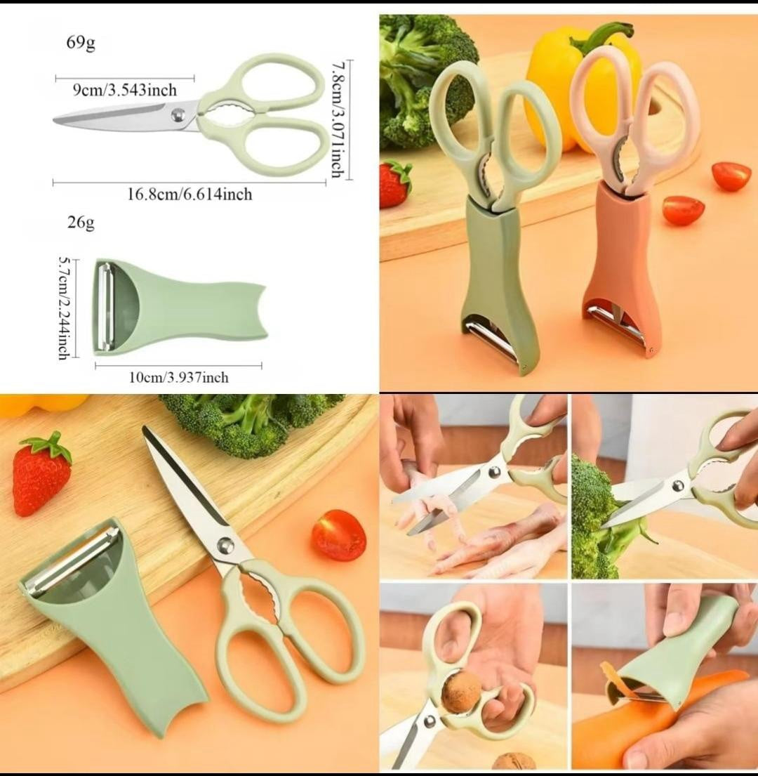 2-in-1 Kitchen Peeler with Scissors