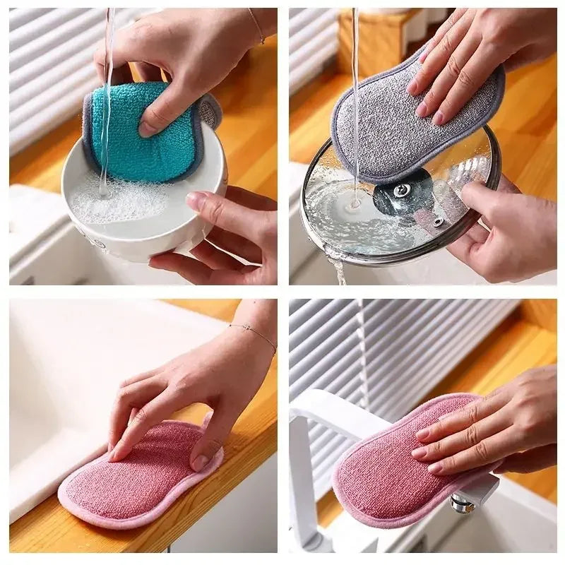 2 Pieces Double Sided Kitchen Cleaning Sponges