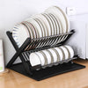 2-Tier Dish Drying Rack with Drain Tray
