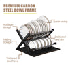 2-Tier Dish Drying Rack with Drain Tray
