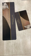 Geometric Floral Napa Leather Anti-Slip Runner Set (2 Pcs) MAT