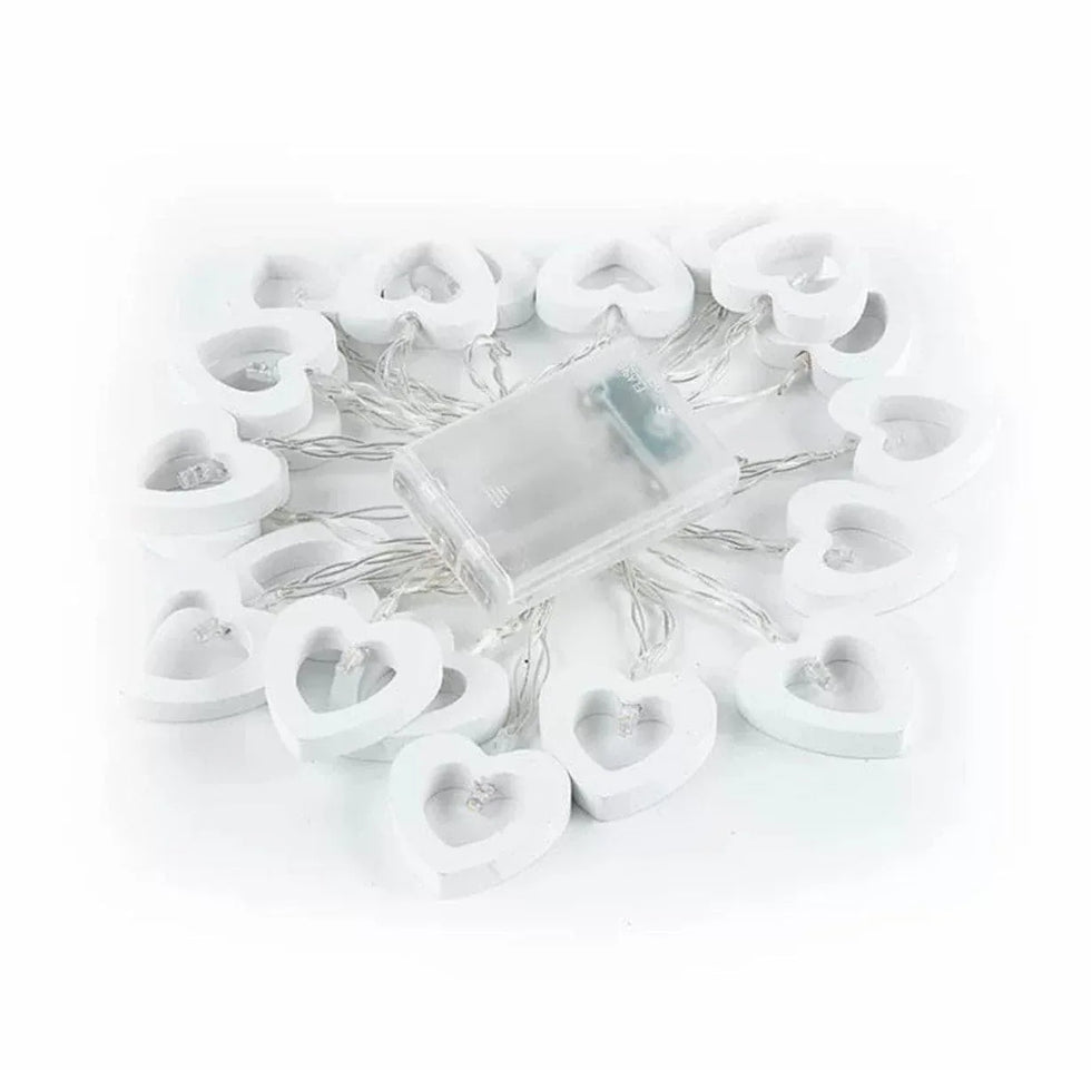 20 LED Heart Night Light String for Decor