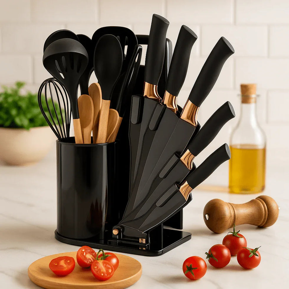 20-Piece Silicone Kitchen Utensil Set – Heat Resistant Cooking Tools