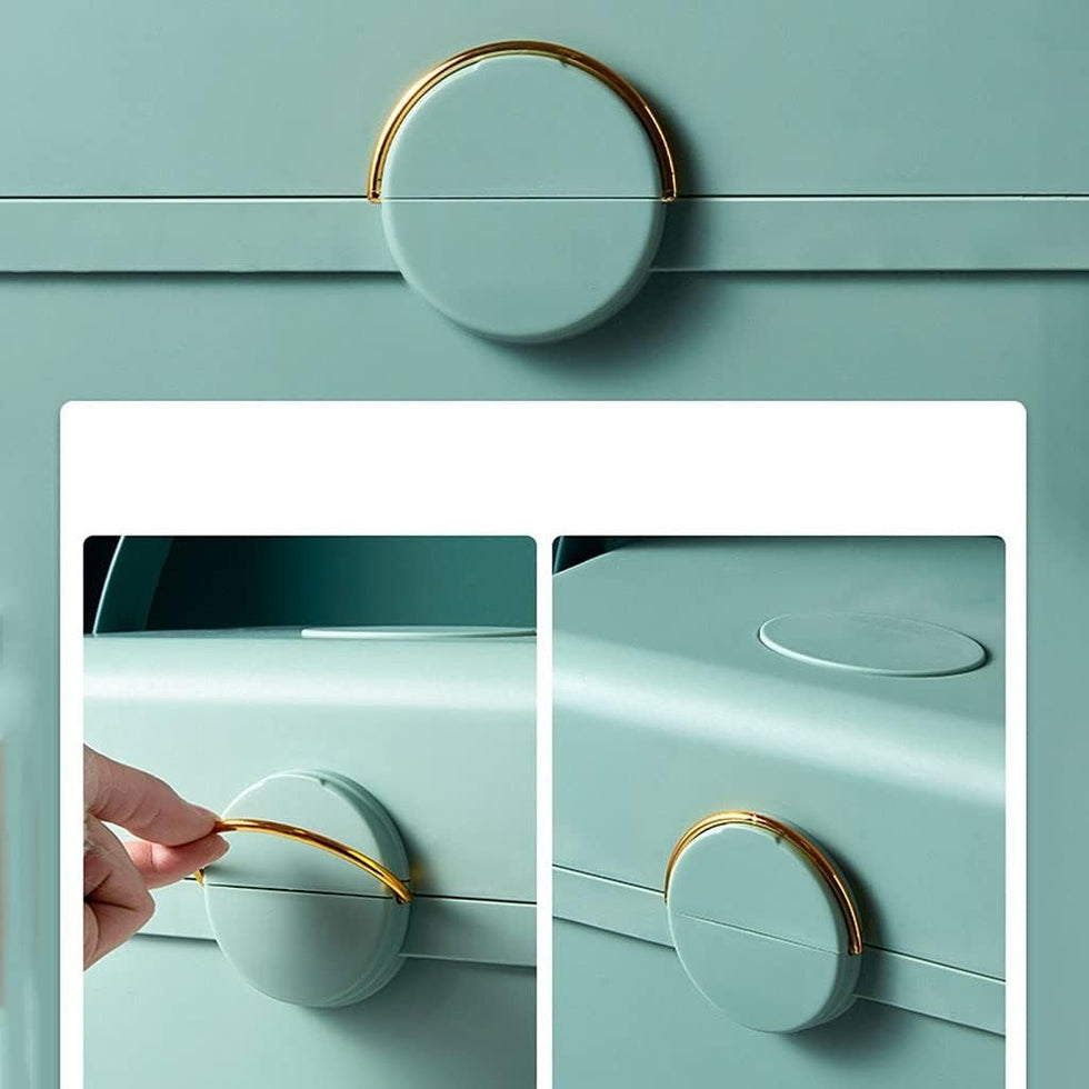 Large Multi-Layer Portable Storage Box with Handle GH