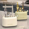 Knife & Utensil Holder - Drain Tray Kitchen Organizer
