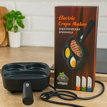 3-Compartment Electric Pan – 700W Multi-Section Non-Stick Cooker - Clarify.pk