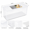 Bread Storage Box - Airtight Snap-Lock Bread Container