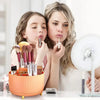360° Rotating Makeup Brush Organizer - Stylish Desktop Storage Solution - Clarify.pk
