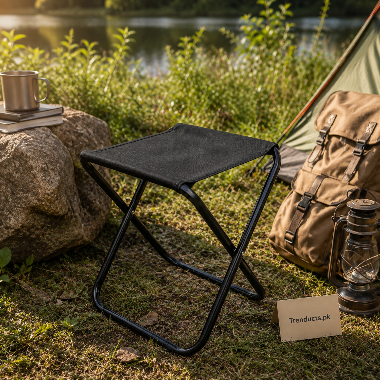 Compact Folding Stool – Portable Outdoor Travel Chair