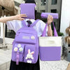 4pcs Bunny Bag Set - Cute and Functional Storage Solution for Kids - Clarify.pk