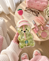 Cute Bearista Sipper with Straw & Strawberry Topper