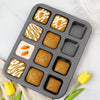 Square Cavity Baking Tray – Non-Stick Mini Muffin & Brownie Pan