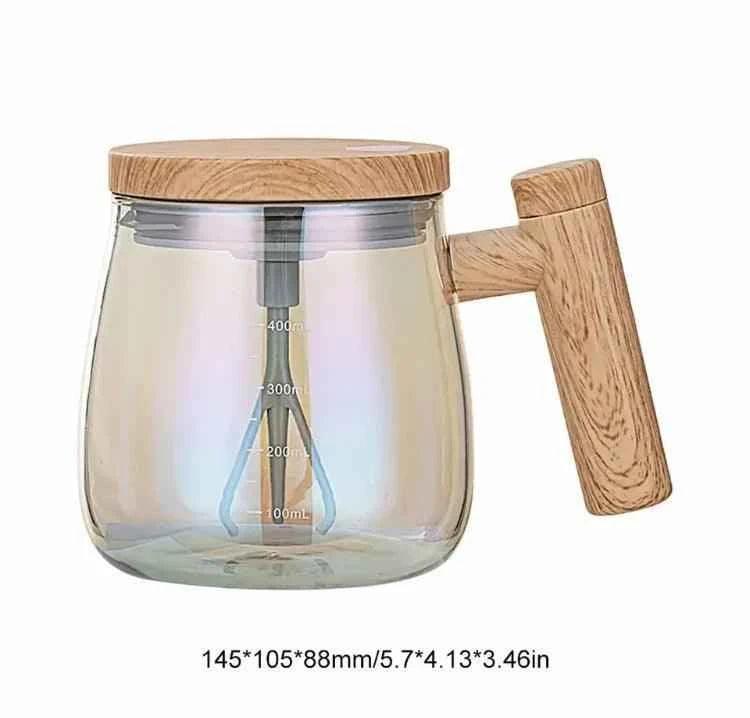 Electric Mixing Cup 400ml - Automatic Portable Blender, Waterproof Self Coffee Mixer