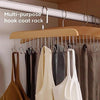 Multifunctional Wooden Hanger with 8 Hooks for Organizing Suspender and Accessories - Clarify.pk